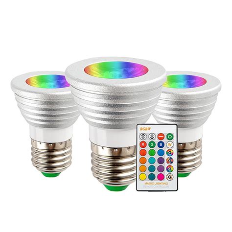 L Mpada Led Rgb Cores W Bivolt E Remoto Dicr Ica Controle