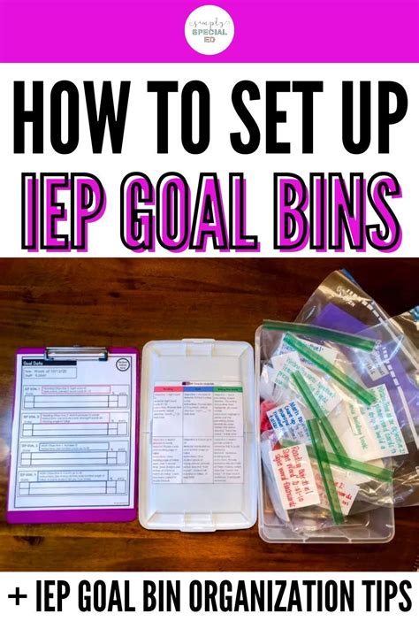 How To Setup Iep Goal Bins Simply Special Ed Self Contained Classroom Special Education