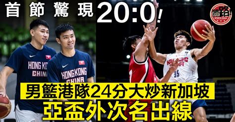 【籃球亞盃外】20：0！港隊首節零封新加坡 24分大勝次名出線