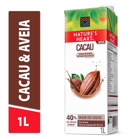 Bebida Vegetal Natures Heart Cacau E Arroz 1l Bretas Supermercado