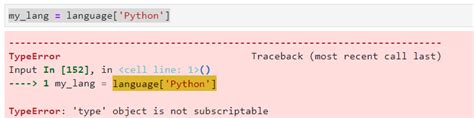 How To Fix The Typeerror ‘type Object Is Not Subscriptable Error In Python