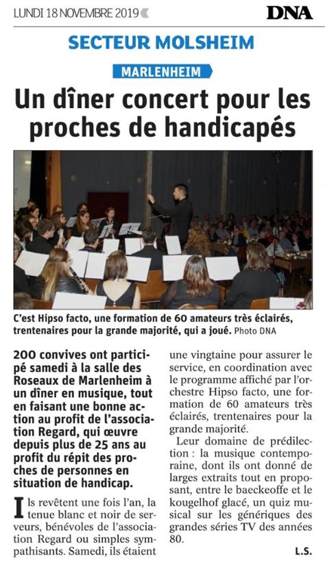 Orchestre D Harmonie Hipso Facto Dna Diner Concert Regard