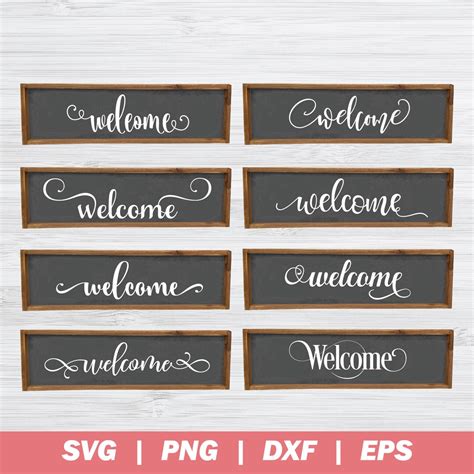 Welcome Sign Bundle SVG, Welcome Sign Svg, Wedding Sign Svg, Welcome Farmhouse Sign, Svg Files ...