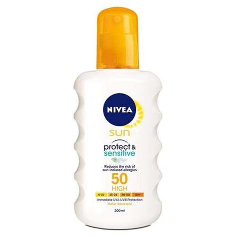 Nivea Sun Sensitive Immediate Protect Spray SPF 50 200ml HealthWise