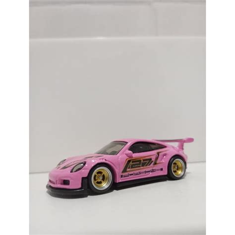 Hot Wheels Porsche GT RS Rosa Custom Shopee Brasil