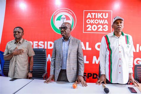 2023 Obaseki Inaugurates Edo Campaign Mgt Council Says Only Pdp Can