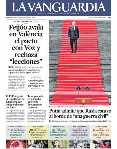 28 De Junio De 2023 La Vanguardia Lavanguardia