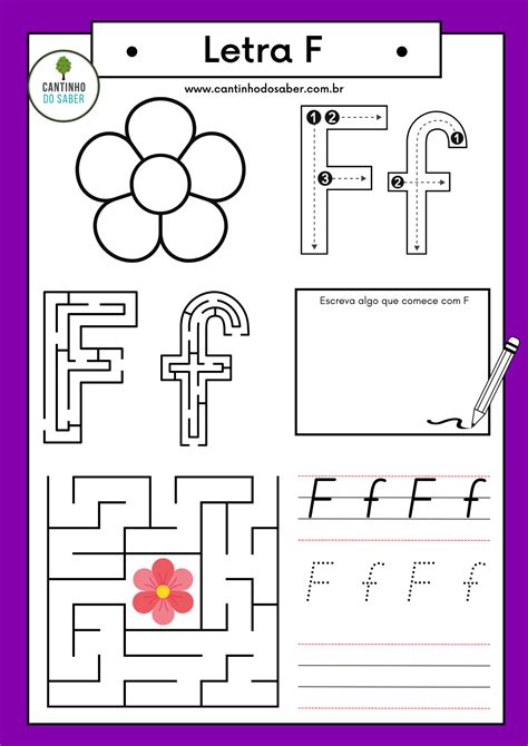 Material Escolar Com A Letra F - 5