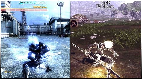 Metal Gear Rising Revengeance Vs Nier Replicant Comparison Youtube