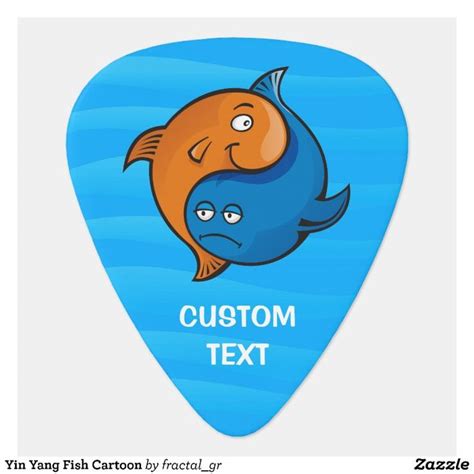 P A De Guitarra Personalizado Yin Yang Fish Zazzle Es Yin Yang