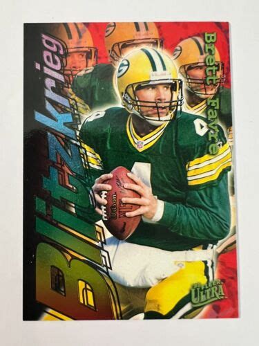 Fleer Ultra Brett Favre Blitzkrieg Green Bay Packers Ebay