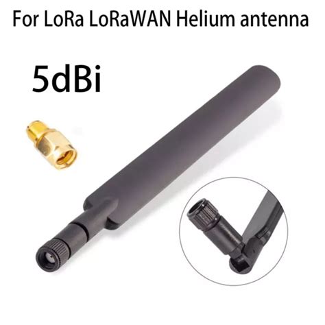 Mhz Lora Lorawan Helium Indoor Miner Antenna High Gain Rp Sma Male