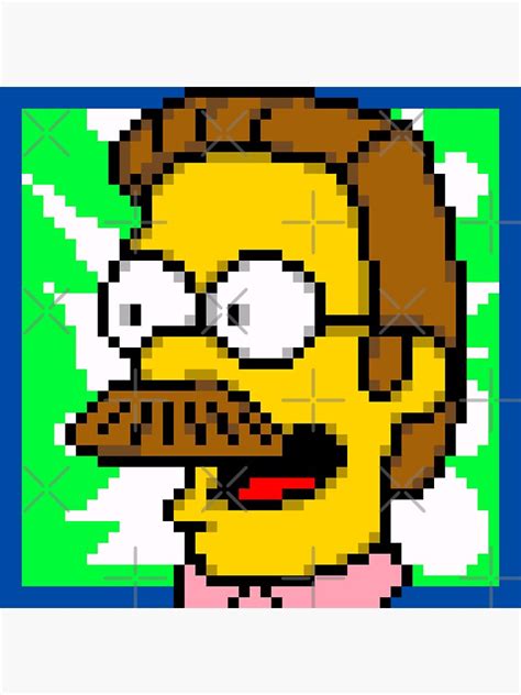 Flanders Sprite Sticker By SpriteGuy95 Redbubble