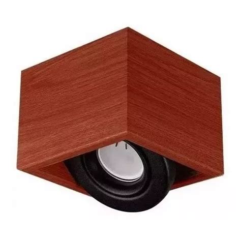 Plafon Madera Woody Luz Dicroico Gu Apto Led