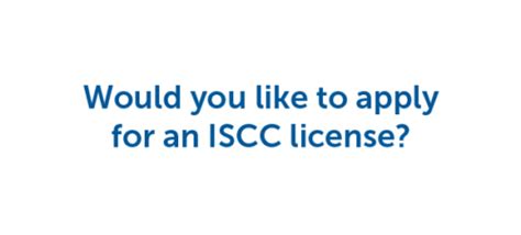 License Application Form Iscc System