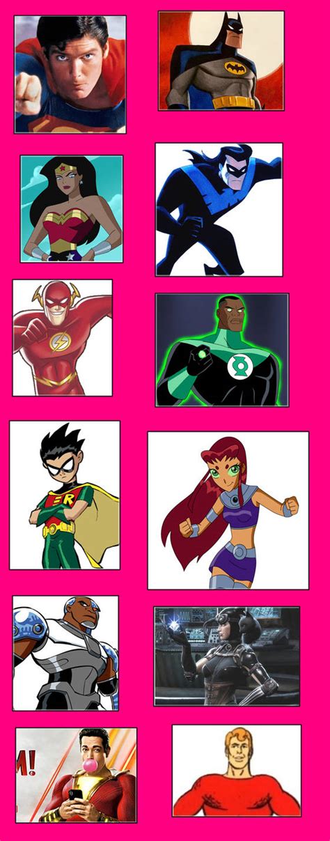 Top 12 Favourite DC Superheroes by MarioStrikerMurphy on DeviantArt