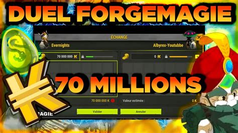 Duel Forgemagie Millions De Kamas En Heures Sur Dofus Youtube