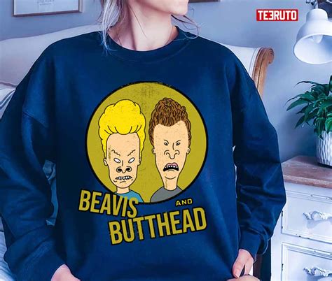 Logo Design Beavis And Butthead Funny Face Unisex T-Shirt - Teeruto