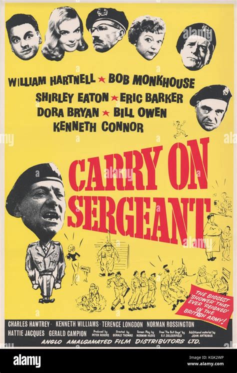 Carry On Sergeant 1958 Film Poster Stock Photo Alamy