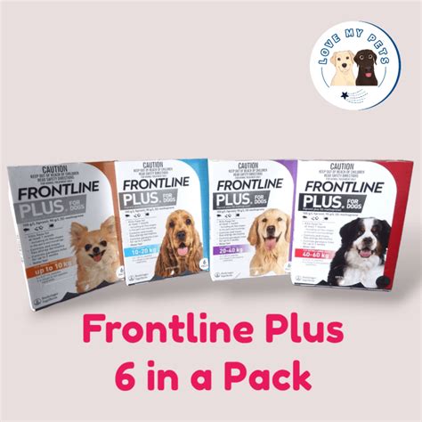 Frontline Plus For Dogs - 6 Doses - Love My Pets