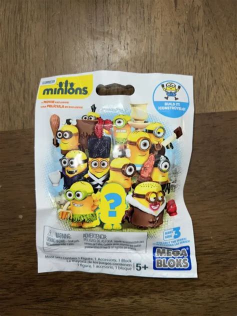 MEGA BLOKS DESPICABLE Me Minion Blind Pack Series 3 Foil Poly Bag EUR