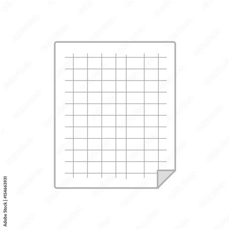 grid sheet to study and write activities Stock Vector | Adobe Stock