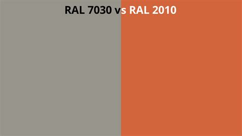 Ral 7030 Vs 2010 Ral Colour Chart Uk