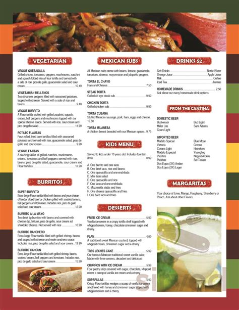 Tacos Tijuana Home Style Mexican Cuisine Menu In Edgewood Maryland