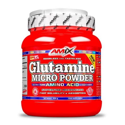 Glutamine Micro Powder 500g Amix Nutrition Glutammina MASmusculo