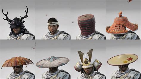 Ghost Of Tsushima All Helmet Dye Variations From Base Game New