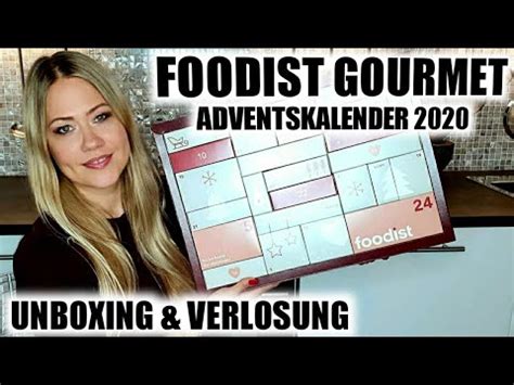 Foodist Gourmet Adventskalender 2020 Mini Unboxing Verkostung