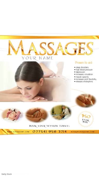 Massages Video Post Template Postermywall