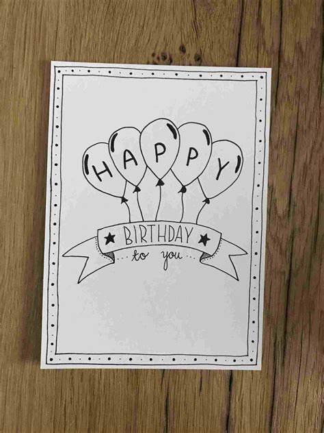 How To Draw A Happy Birthday Card Inspiration In Rhpinterestcom Happy Designs T In 2020