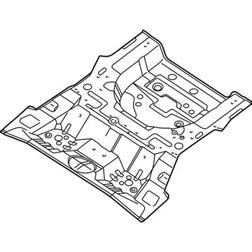 C Genuine Hyundai Panel Rear Floor