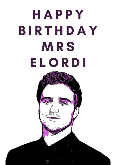 Happy Birthday Mrs Elordi Jacob Elordi Birthday Card Jacob - Etsy