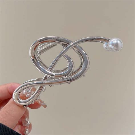 Pearl Music Notes Hair Clip Artistic Pod