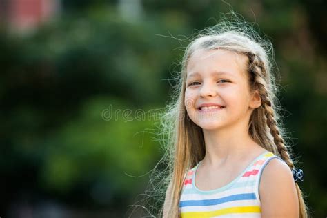 Girl smiling outdoors stock image. Image of healthy, emotion - 87306885