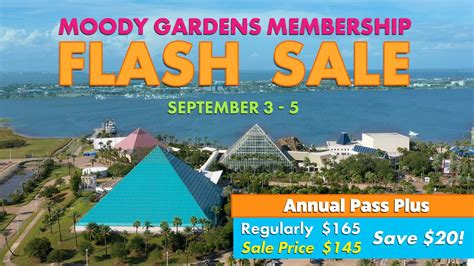 Moody Gardens on Twitter: "☀️Our Membership Flash Sale is LIVE! 🏝️ The ...