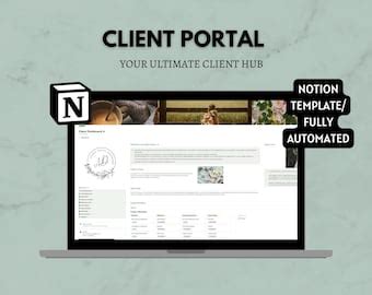 Notion Client Planner Notion Template Client Portal Notion Client