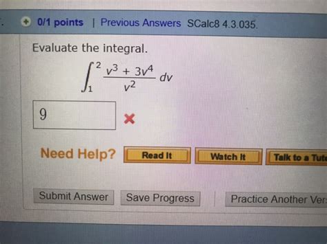 Solved Points Previous Answers Scalc Chegg