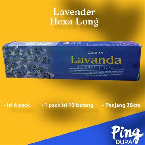 Jual Per Slop Dupa Hio Lavender Hexa Long Handmade Isi Batang By