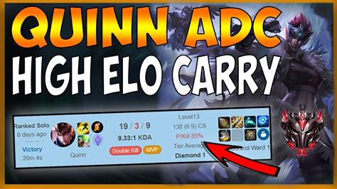 Rank 1 Quinn Adc 85 K P In Master Elo Stomping Kaisa Bot Lane Leauge Of Legends Youtube