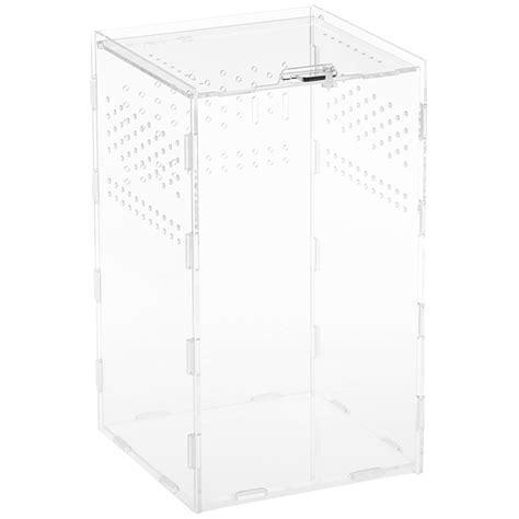 Transparent Feeding Box Reptile Terrarium Decor Habitat Boxes Pet