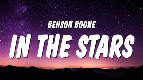 Benson Boone In The Stars Lyrics I Don T Wanna Say Goodbye Cause