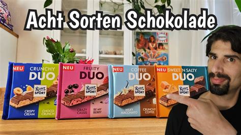 Ritter Sport Duo Schokolade Crunchy Fruity Coffee Sweet Salty