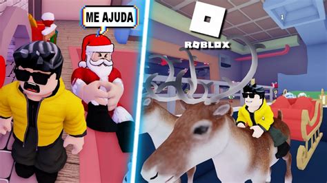 Roblox Ajudei O Papai Noel E Salvei O Natal Hist Ria Saving