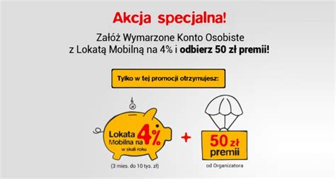 Wymarzone Konto Osobiste z lokatą 4 i premią 50 zł w Raiffeisen