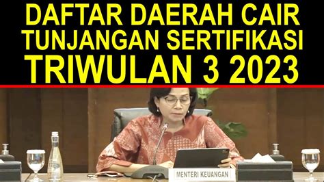 Hore Kabar Gembira Daerah Yang Sudah Pencairan Tunjangan Sertifikasi