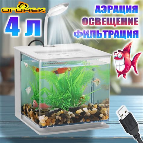 Мини аквариум с подсветкой и фильтром купить недорого — купить по ...