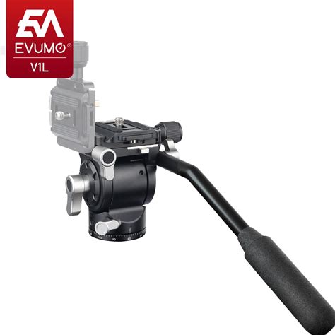 Evumo Mini Tripod Head Aluminum Hydraulic Video Head For Tripod Stand